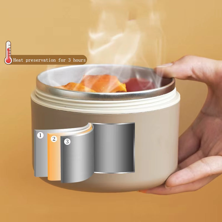 Portable Thermos Lunch Box Set Stackable Bento Box for Kids Adults School Picnic Fruit Salad Food Container Insulated Lunch Bag