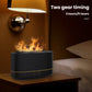 VAVSEA 7-Color Flame Essential Oil Diffuser & Humidifier - 200ml with Timer for Home & Room - Sleek Black Design