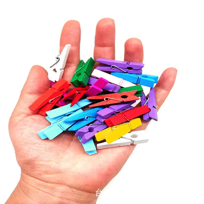 Creative Wooden Cartoon Photo Clips and Hangers