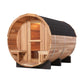 6-Person Patchworkred Cedar Traditional Steam Barrel Sauna