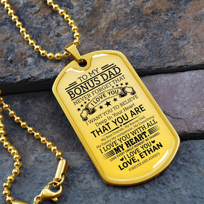 Sentimental bonus dad necklace
