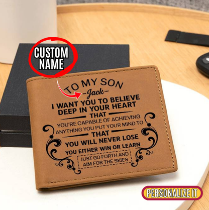 Inspirational gift for son from dad
