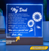 Thank you dad light up plaque
