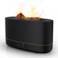 VAVSEA 7-Color Flame Essential Oil Diffuser & Humidifier - 200ml with Timer for Home & Room - Sleek Black Design