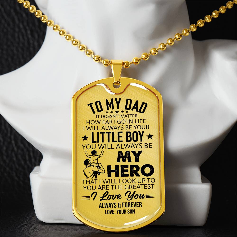 Dog Tag Necklace with Engraving