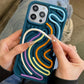 Stress-Relieving Phone Case - Silicone Maze Fidget Cover (5 Colors)