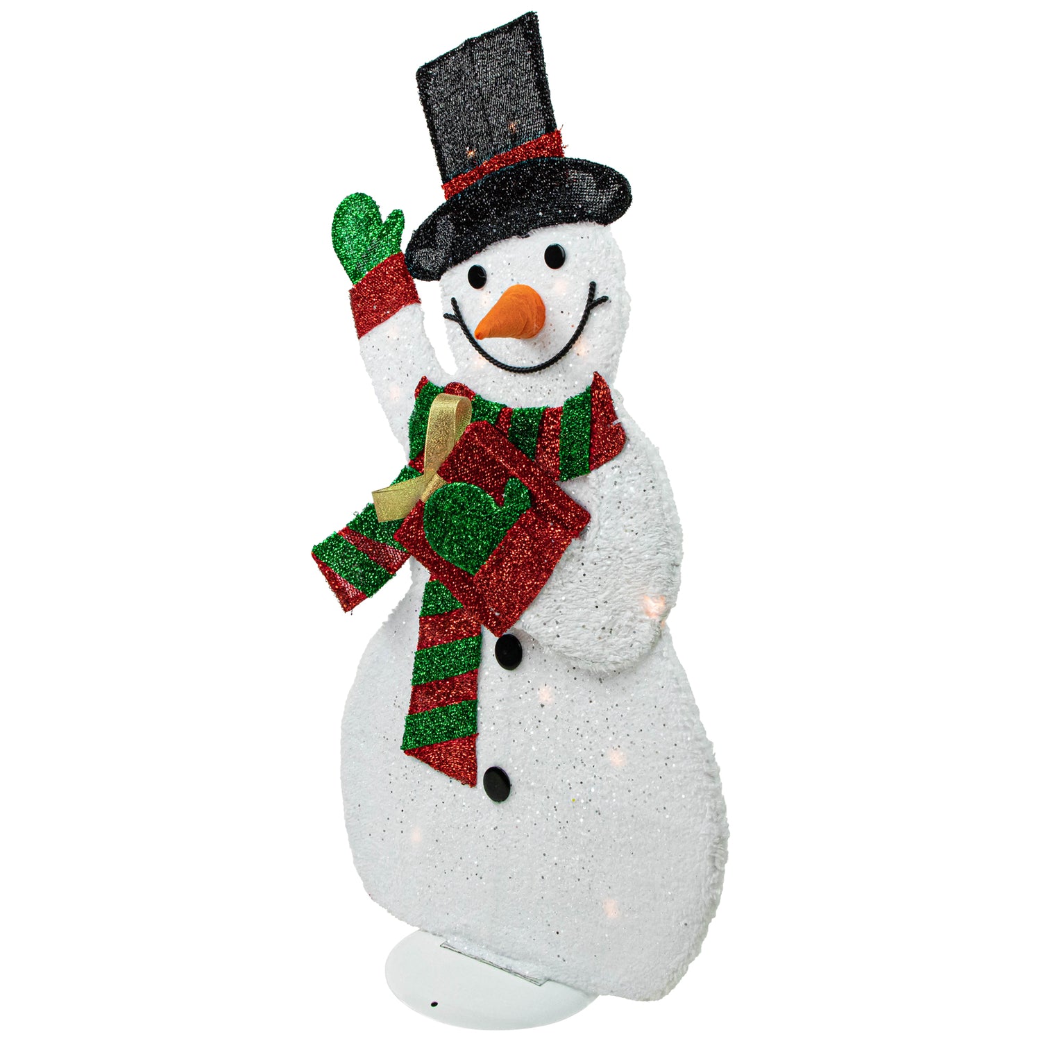 Northlight Lighted Waving Snowman Outdoor Christmas Decoration - 32" - Clear Lights
