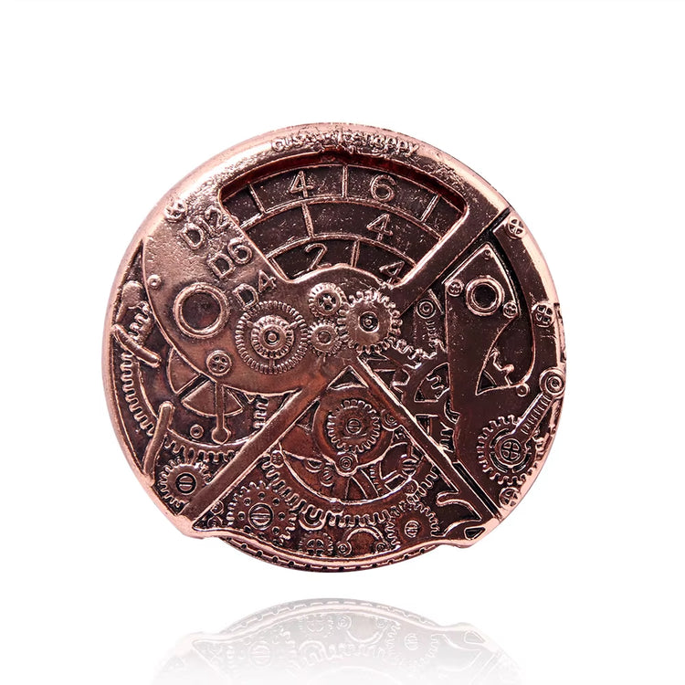 Roulette Dice Spinner with Mechanical Metal Changing Gears Teampunk Style D&D Dice