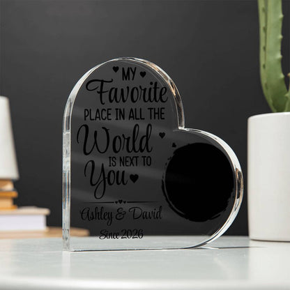 Acrylic Heart Plaque