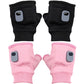 Electric Heating Gloves 360 Degree Heating Electric Heated Gloves Fingerless Touchscreen for Outdoor Hiking Cycling