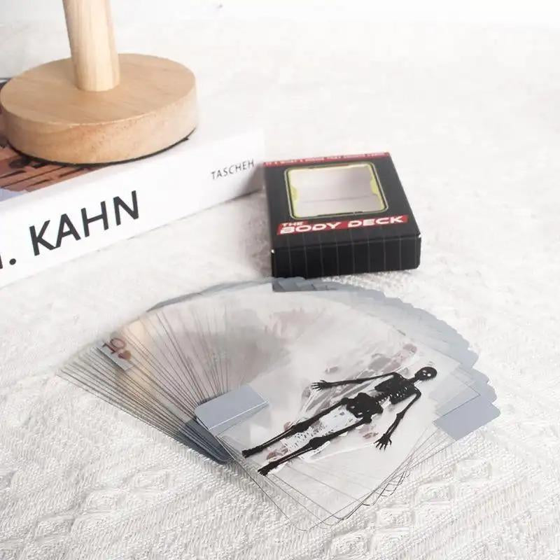 Human Anatomy Playing Card, 1 Box Skeleton Card, Body Organ Card, Party Game Card, Party Gift for Friend, Party Supplies, Halloween