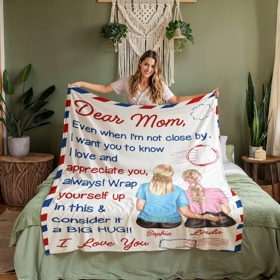 Daughter to Mom Blanket Gift