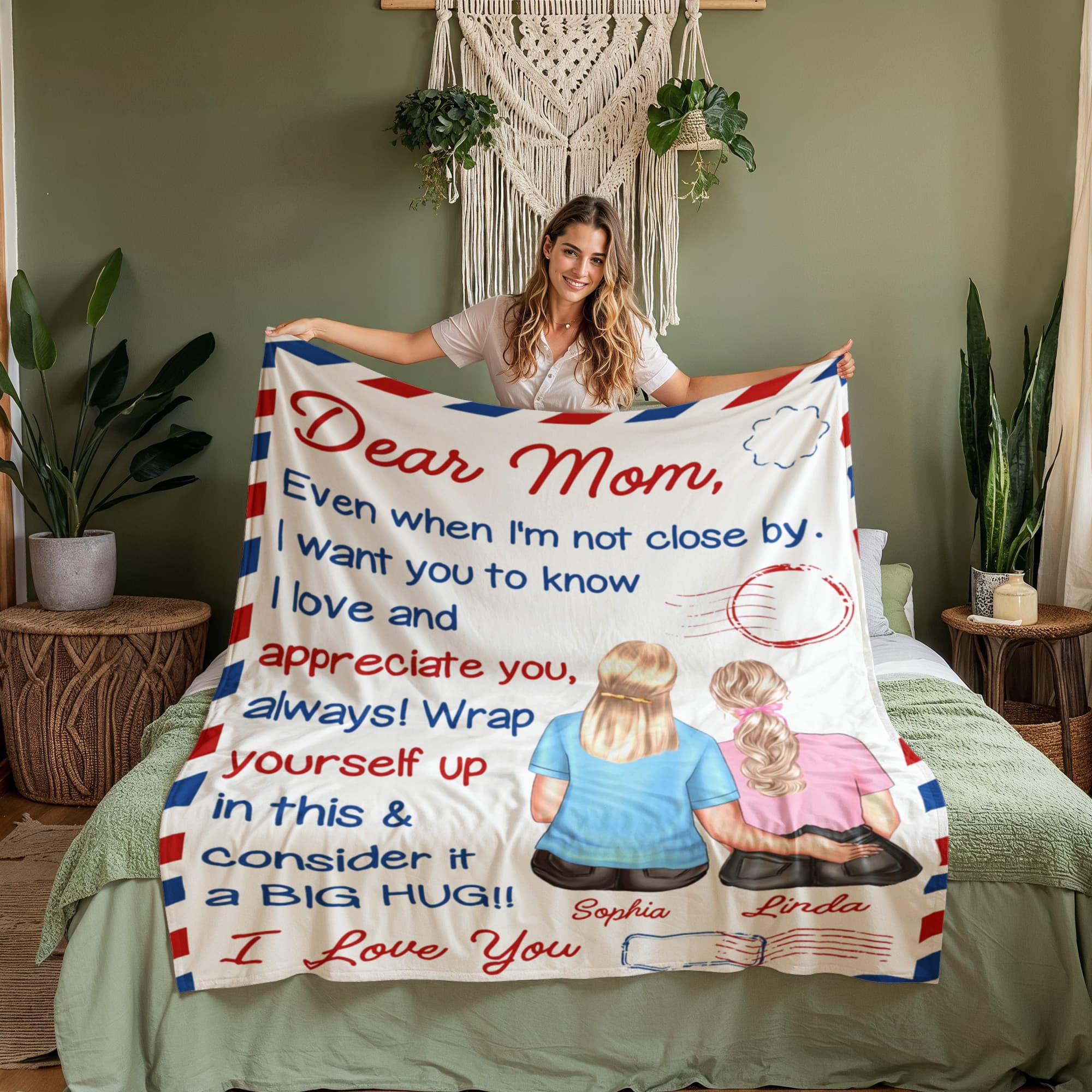 Daughter to Mom Blanket Gift
