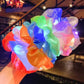 10PCS Glowing LED Hair Scrunchies Satin Elastic Ponytail Holders for Girls Night Party Festivals Stage Performance Hair Styling