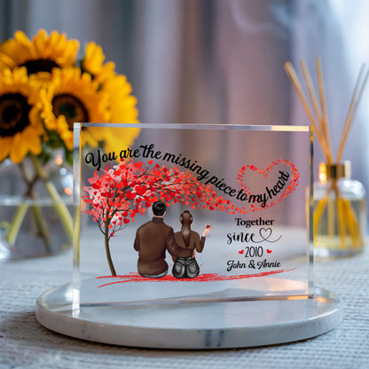 Love themed acrylic plaque for romantic home display