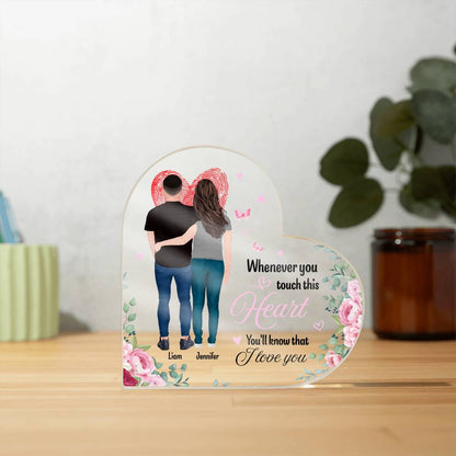 Acrylic Heart Plaque