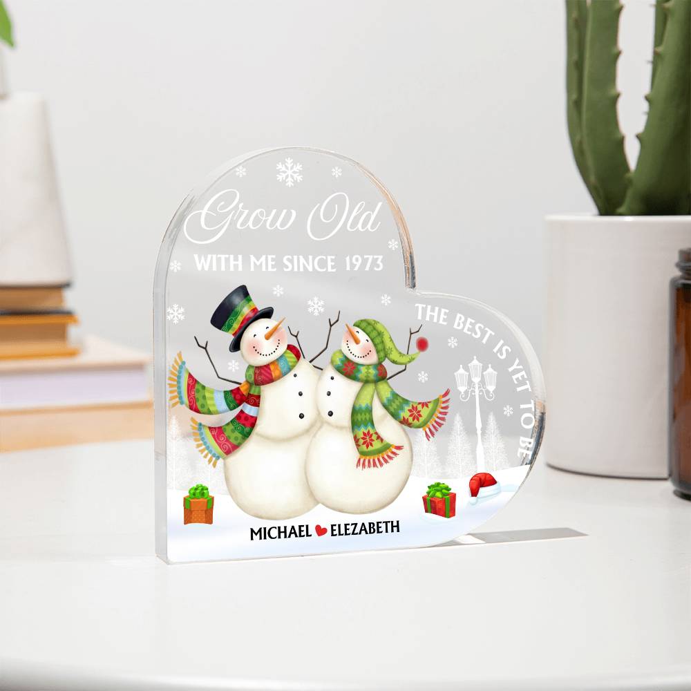 Custom Anniversary Acrylic Plaque for Couple
