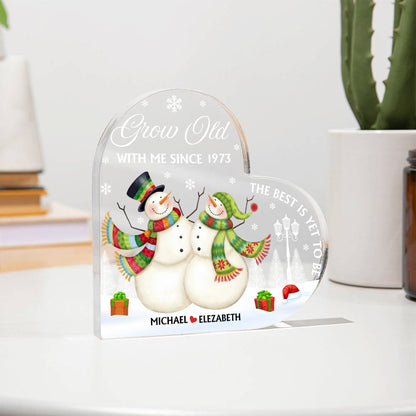 Custom Anniversary Acrylic Plaque for Couple
