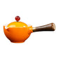 Ceramic Teapot Set - Single Serve with Wooden Handle
