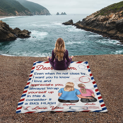 Personalized Mom Throw Blanket
