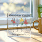 Personalized Grandma’s Garden Acrylic Block – Custom Flower Name Gift