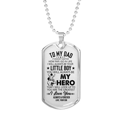 Dog Tag Necklace with Engraving