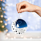 All Is Calm, All Is Bright Christmas Ornament – Peaceful Night Sky Moon Ornament | Holiday Tree Decoration 2025