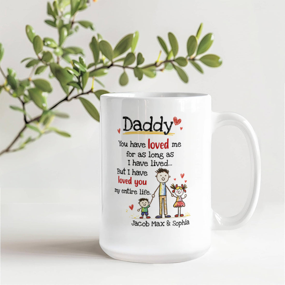 Gift from Kids to Dad Mug
