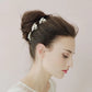 European Pearl & Crystal Leaf Bridal Hair Pin Set