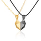 2Pcs Magnetic Heart Couple Necklace for Women Men Lover Valentine&