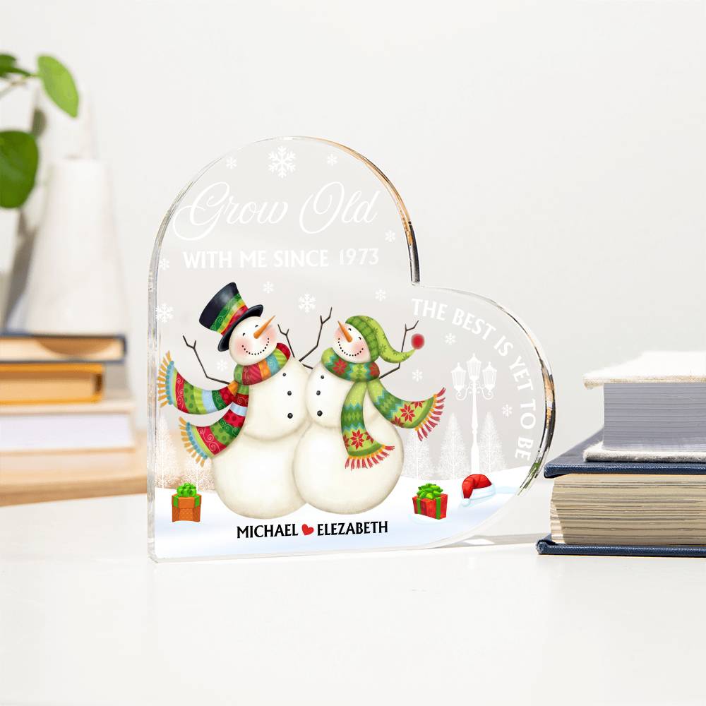 Heart Shaped Couple Keepsake with Names

