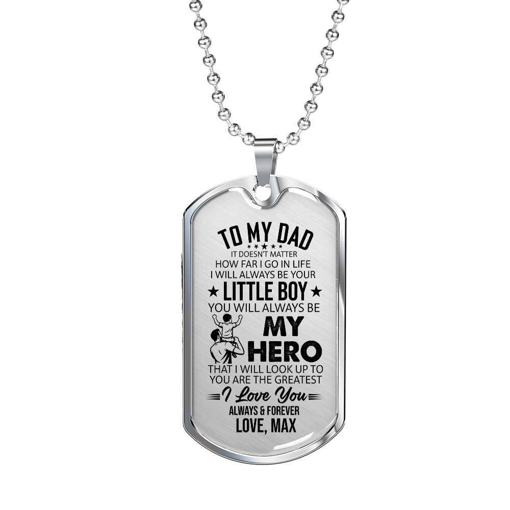 Father’s Day necklace gift for dad
