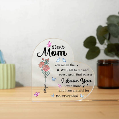 Elegant Personalized Mom Desk Decor