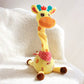 2025 Upgraded Music Giraffe Ornament English Version Singing, Dancing Repeating Your Words with Shining LED Lights Kid Day Gifts
