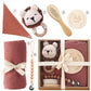 Newborn Gift Set: Bath Towel, Pacifier & Toys