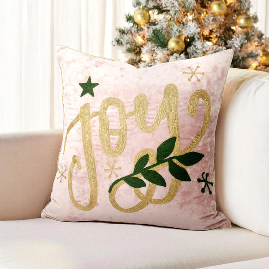 LOOPUINHOM Joy Christmas Pillow Covers