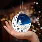 All Is Calm, All Is Bright Christmas Ornament – Peaceful Night Sky Moon Ornament | Holiday Tree Decoration 2025