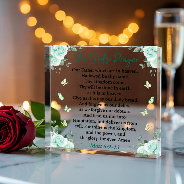 Christian Gift Lord’s Prayer Block