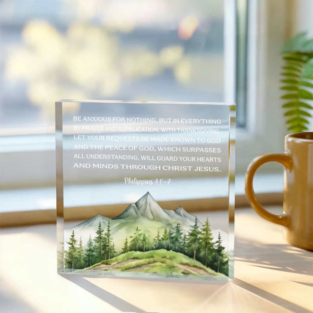 Religious Christmas Gift Acrylic Plaque