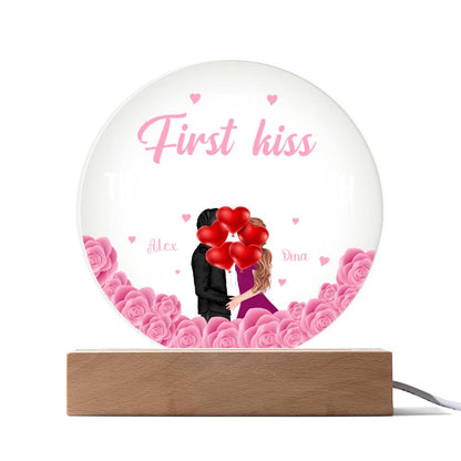 Couple Love Plaque with LED Base