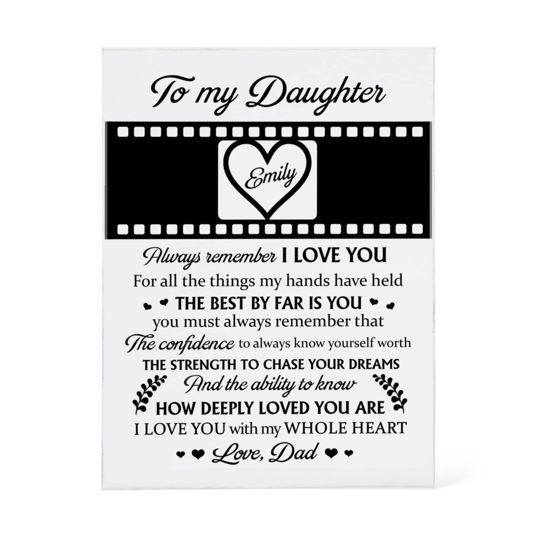Custom Name and Photo Gift from Dad