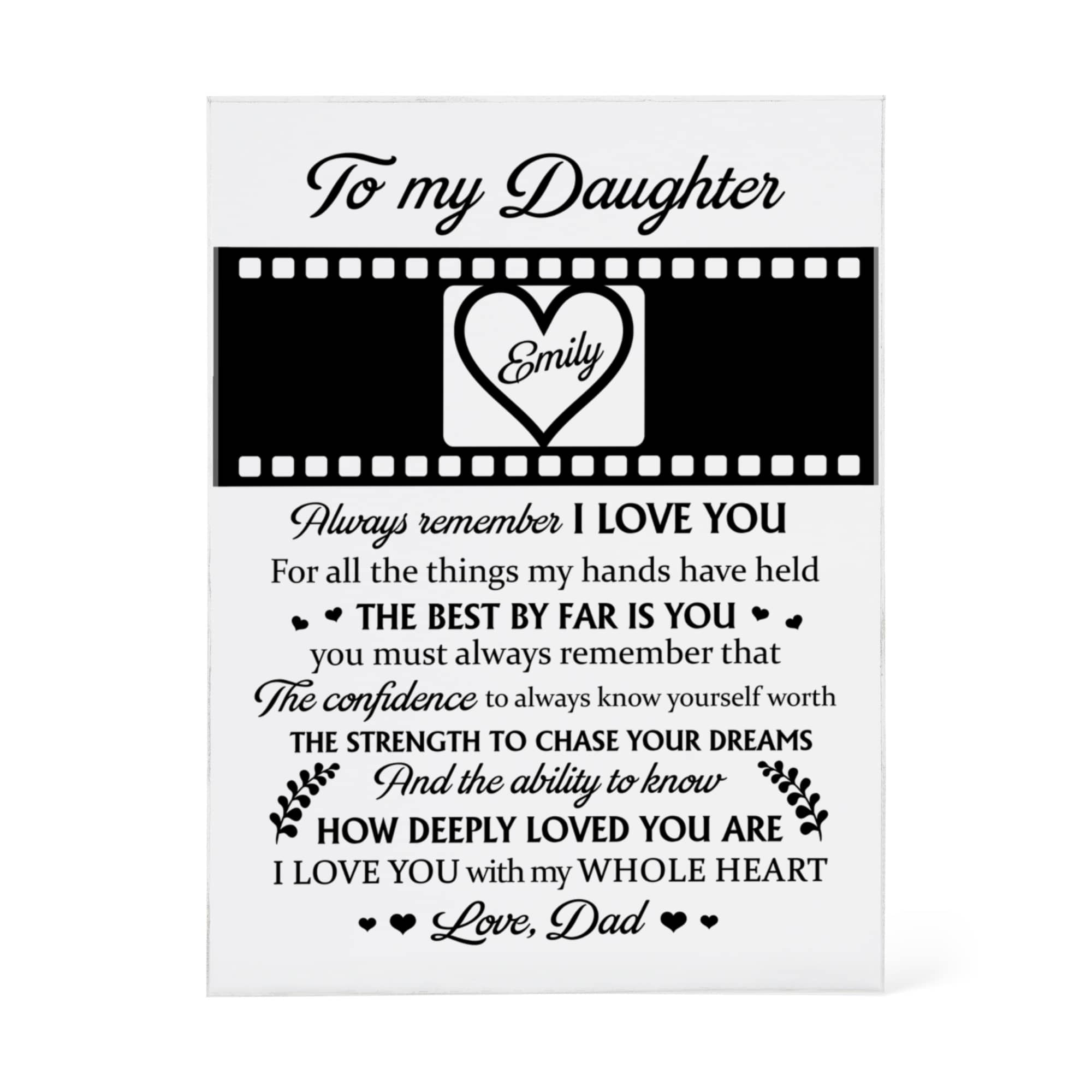 Custom Name and Photo Gift from Dad