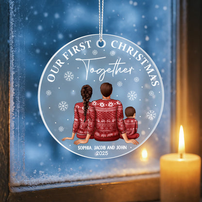 Custom Family Holiday Keepsake Ornament
