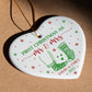 First Christmas as Mr & Mrs Ornament 2025 – Personalized Wedding Ornament | Custom Newlywed Heart Christmas Keepsake