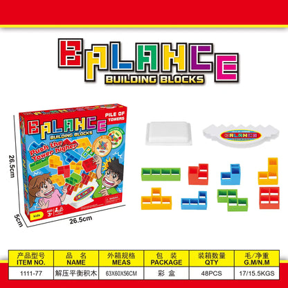 Tetra Tower Balance Game - Kids Logic & Focus Training Toy