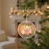 Romantic engagement keepsake Christmas ornament
