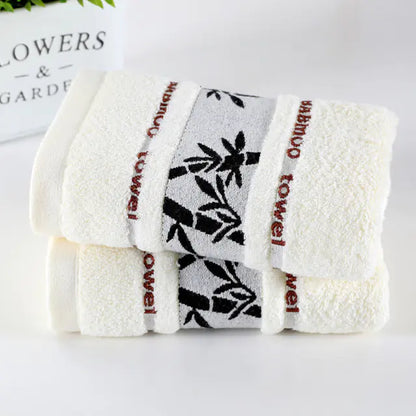 Thick Bamboo Fiber hand Towel Set - Ultra Soft & Absorbent