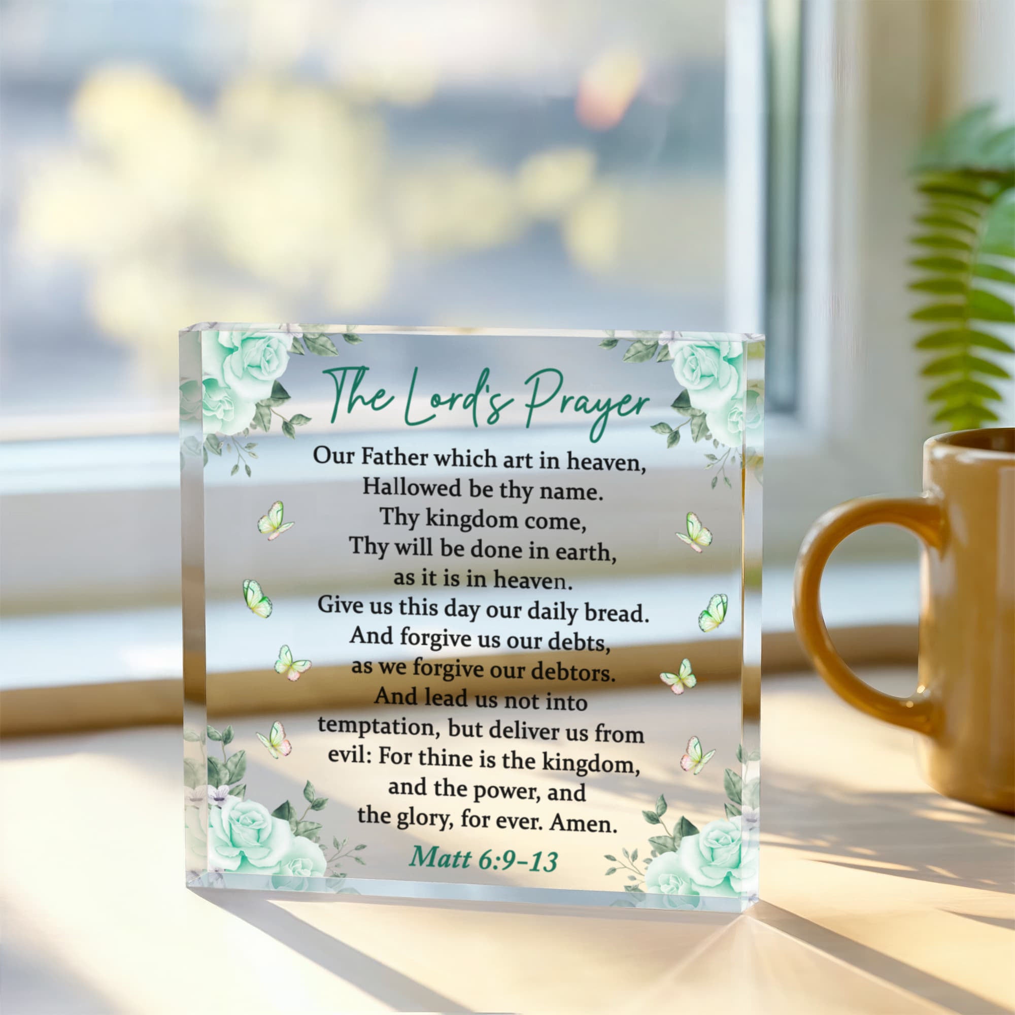 Faith-Based Home Decor with Lord’s Prayer