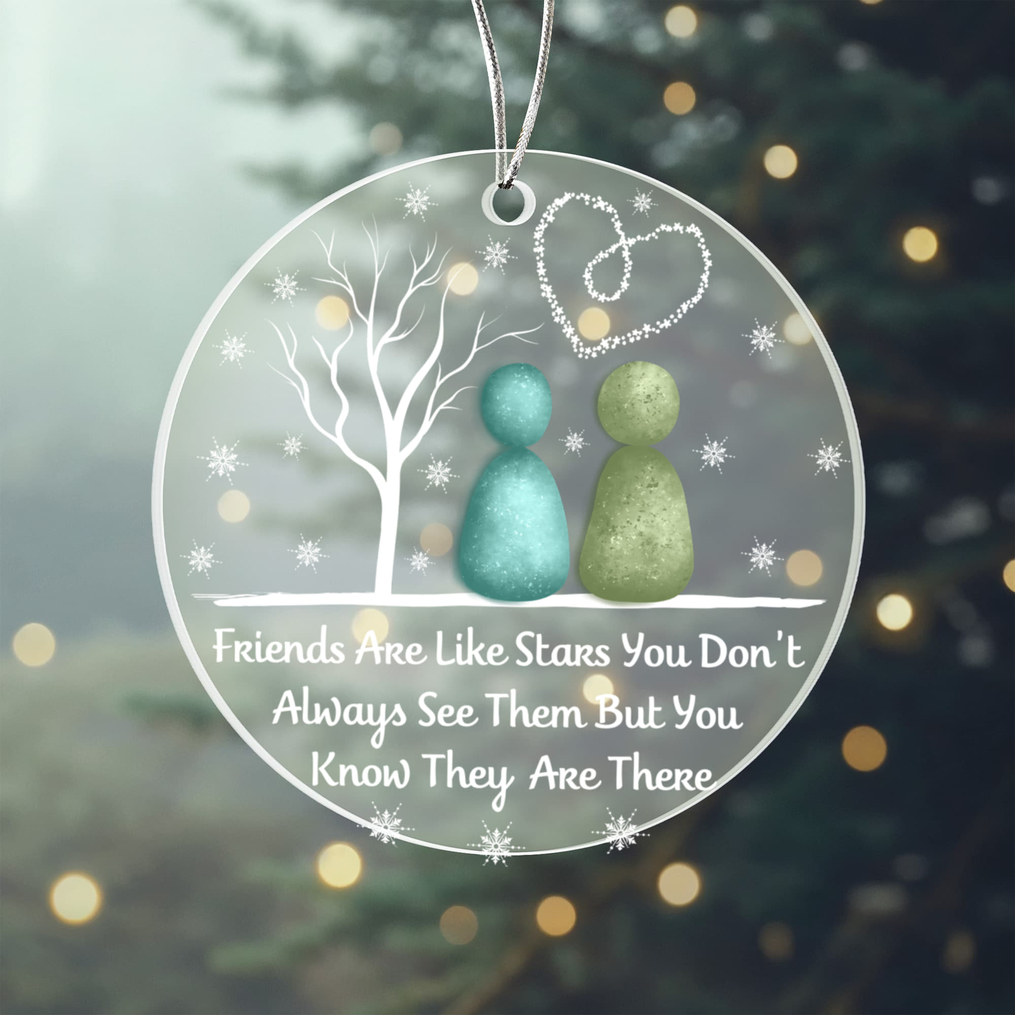 Friends Are Like Stars Holiday Ornament