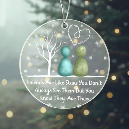 Friends Are Like Stars Holiday Ornament